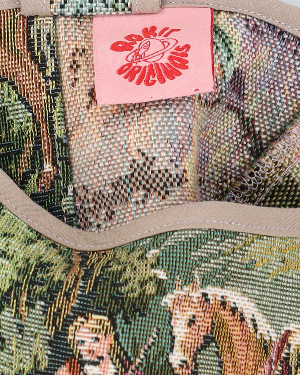Rokit Originals Recycled Textile Brocade Pastoral Florence Corset Top - One Size