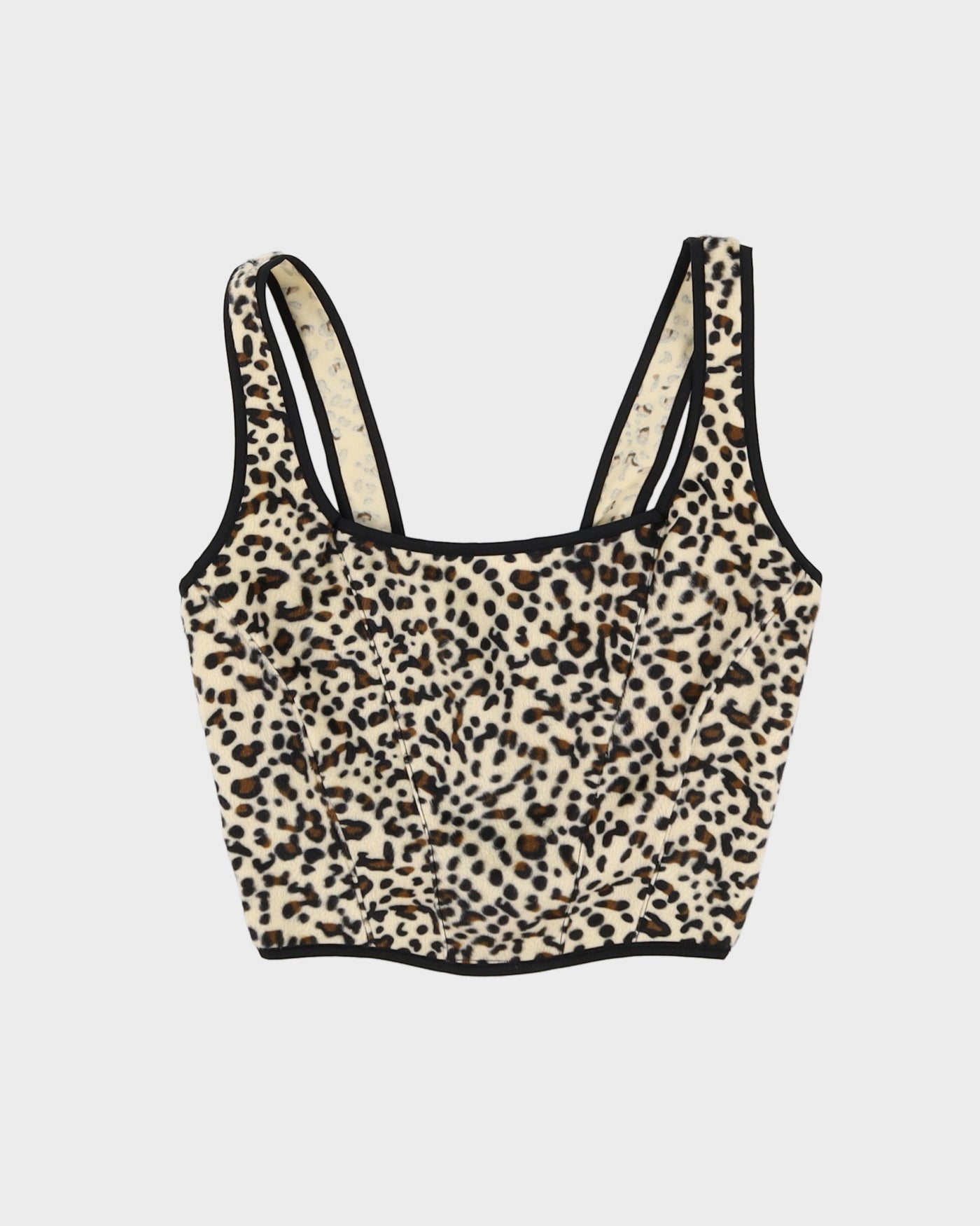 Rokit Originals Recycled Textile Leopard Florence Corset Top - One Size