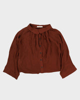 Stella McCartney Brown Silk Blouse - S / M