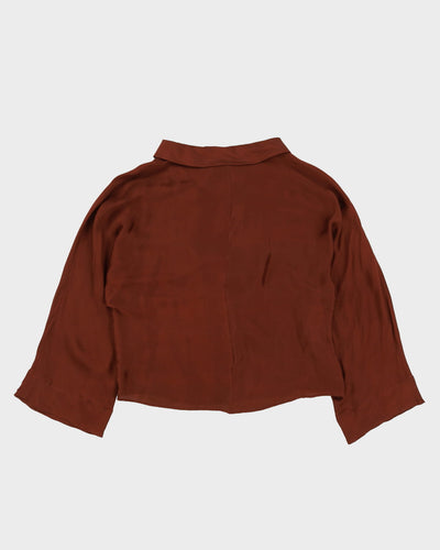 Stella McCartney Brown Silk Blouse - S / M