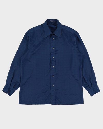 Givenchy For Chern Blue Monogram Patterned Blouse - L