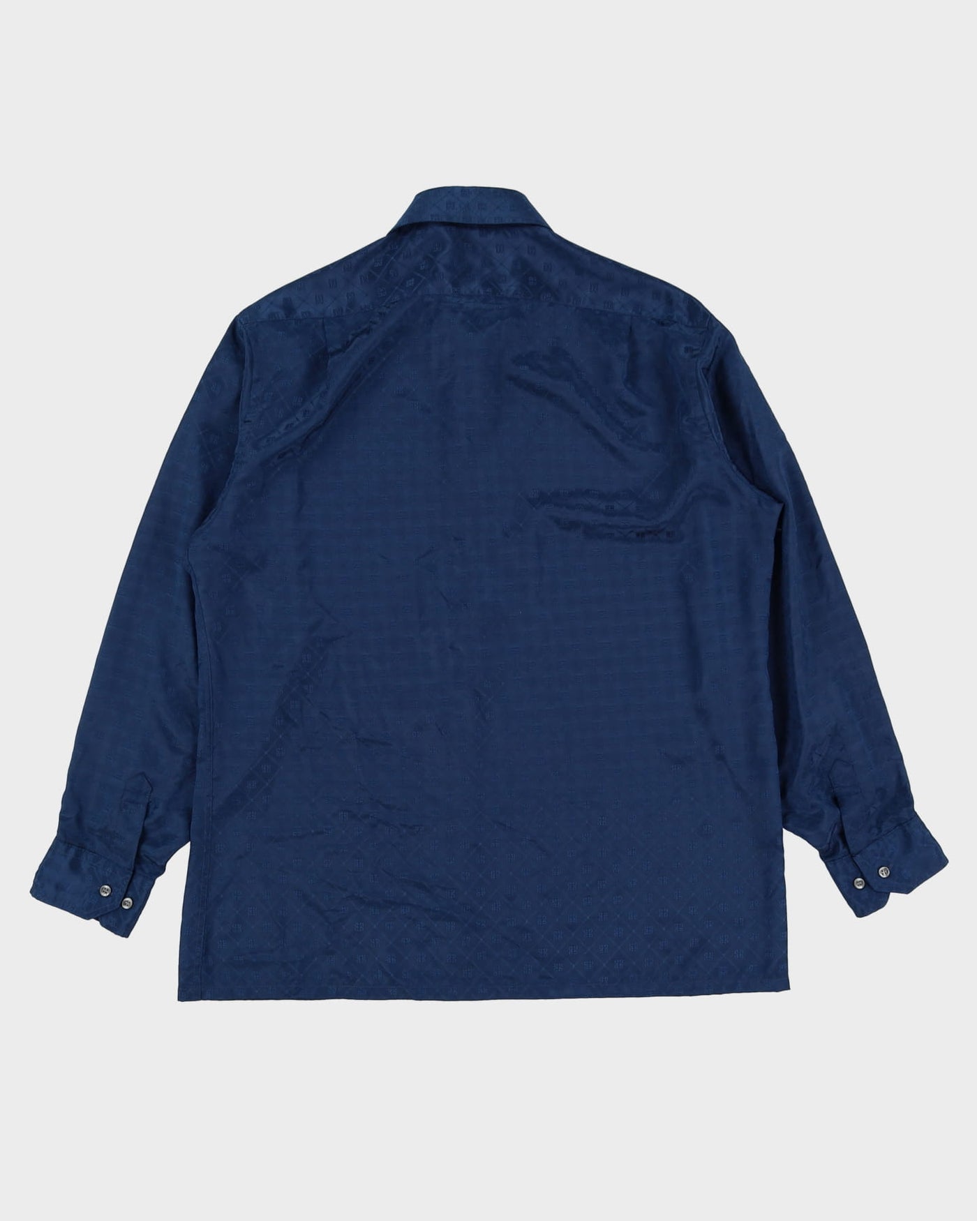Givenchy For Chern Blue Monogram Patterned Blouse - L