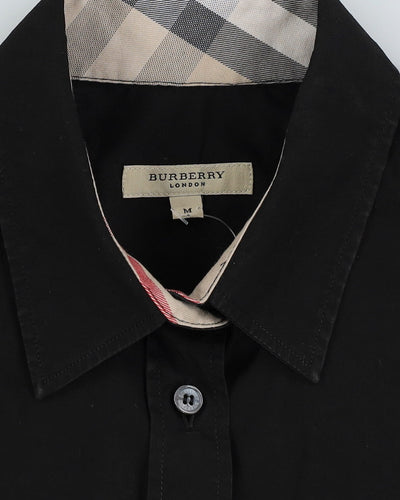 Burberry Black 3/4 Length Sleeve Blouse - S