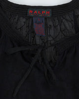 Ralph Lauren Black Boho Blouse - S
