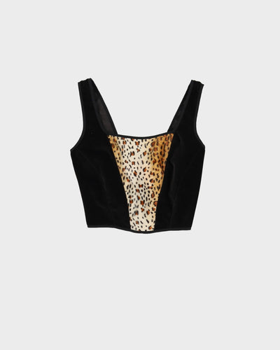 Rokit Originals Leopard Print / Black Florence Corset Top - S / M