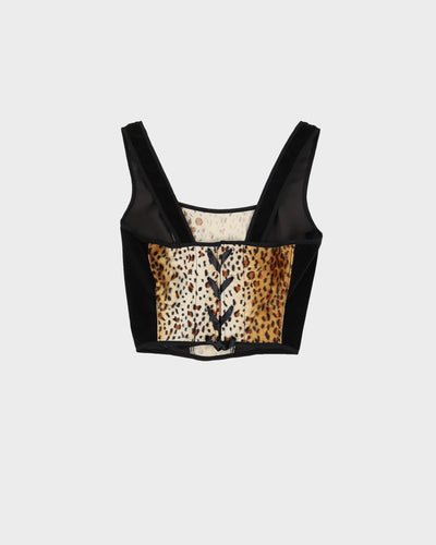 Rokit Originals Leopard Print / Black Florence Corset Top - S / M