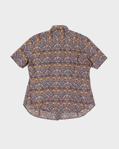 Liberty Blue Patterned Blouse - M