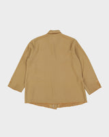 Vintage 1980s Beige Embroidered Blouse - S