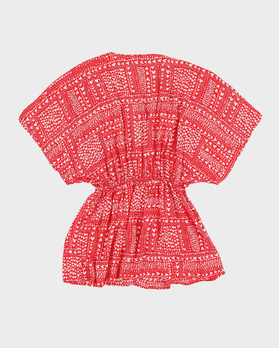 Victoria's Secret Red Patterned Top - S / M