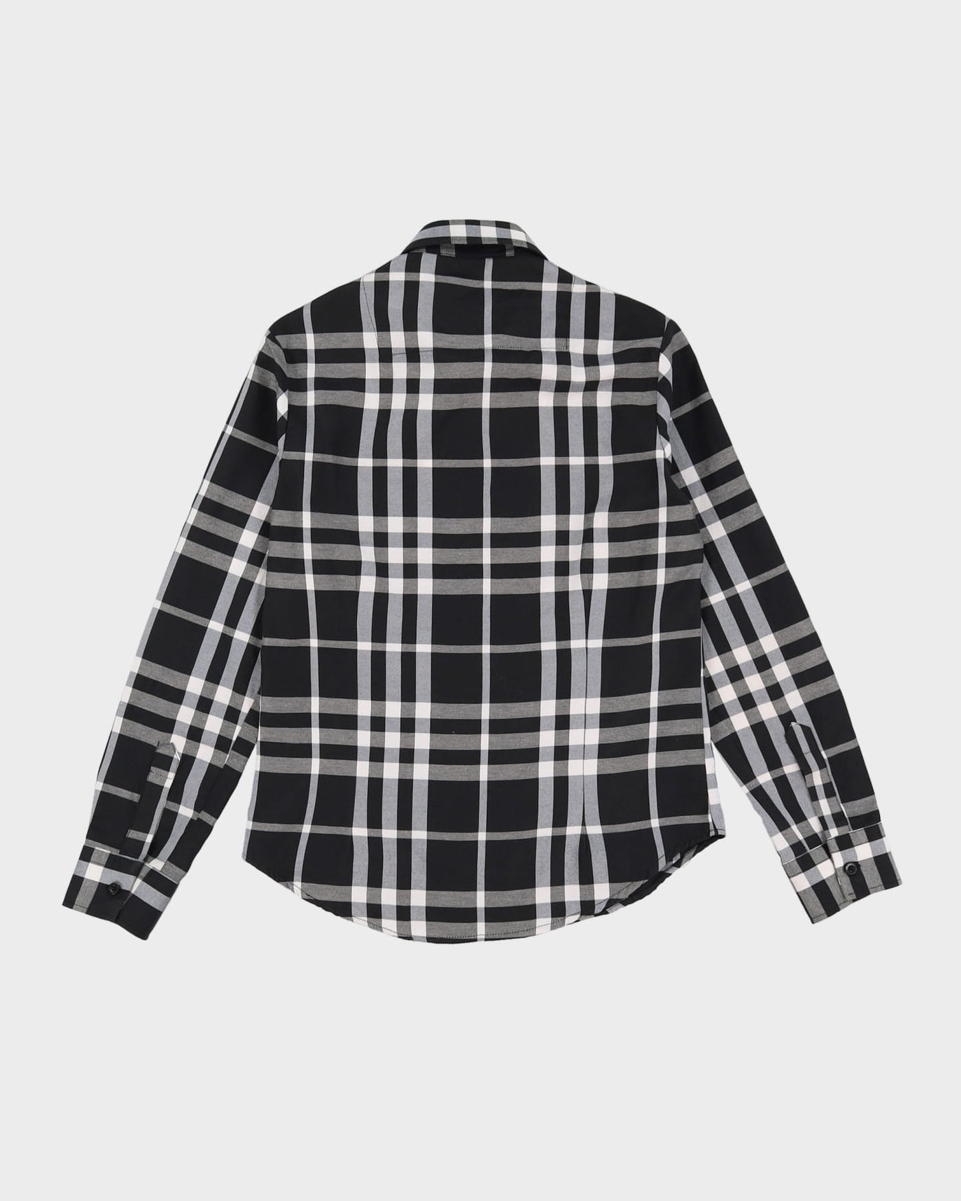 Burberry London Black Checked Blouse - S