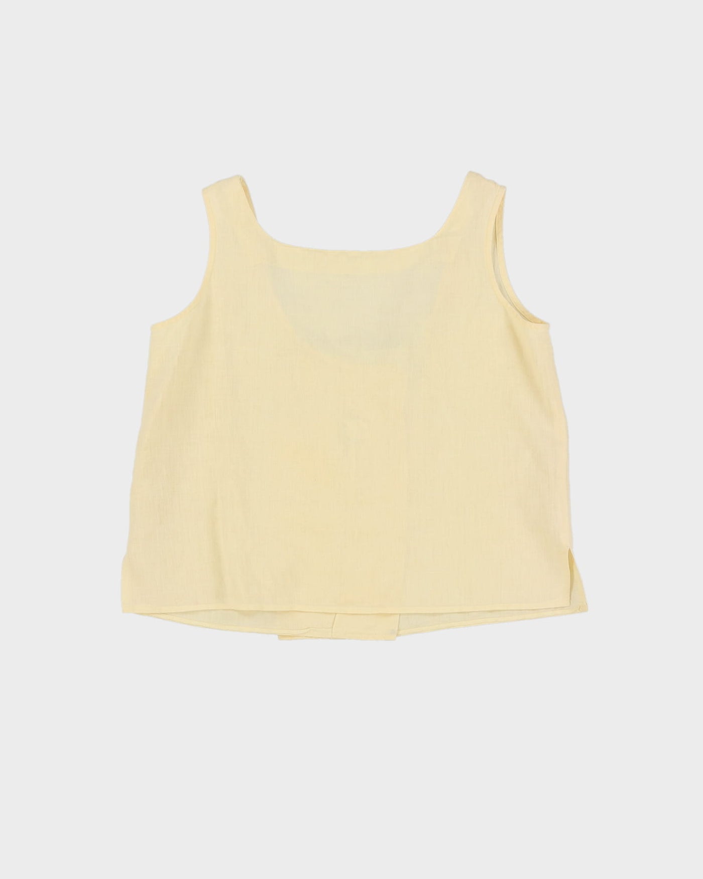 Vintage Yellow Sleeveless Top - M