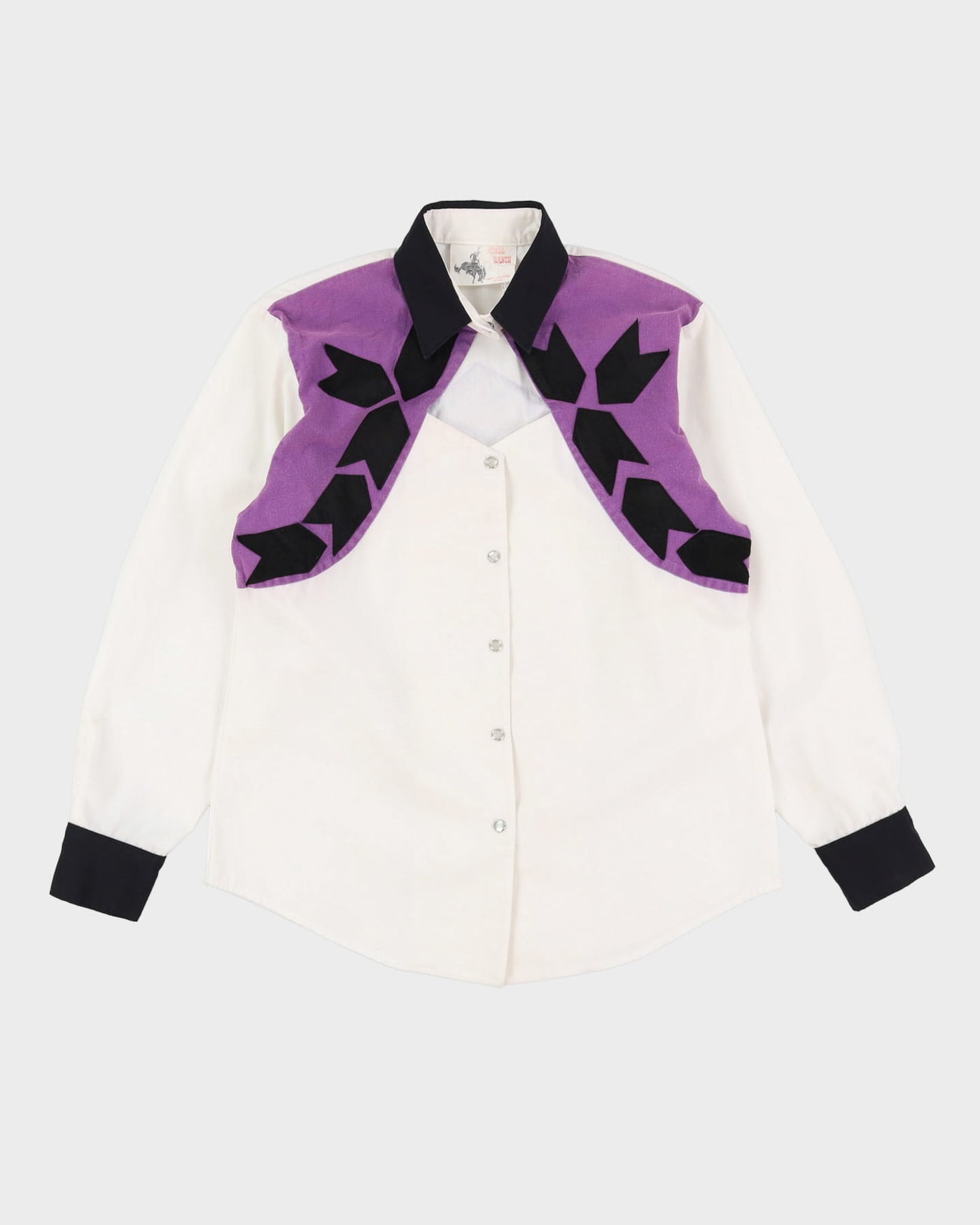 Vintage White Western Blouse - M