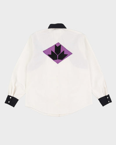 Vintage White Western Blouse - M