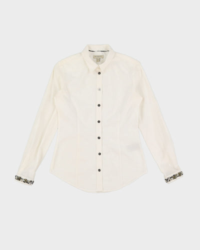 Burberry London White Sequin Detailed Blouse - XS