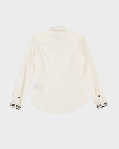 Burberry London White Sequin Detailed Blouse - XS