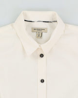 Burberry London White Sequin Detailed Blouse - XS