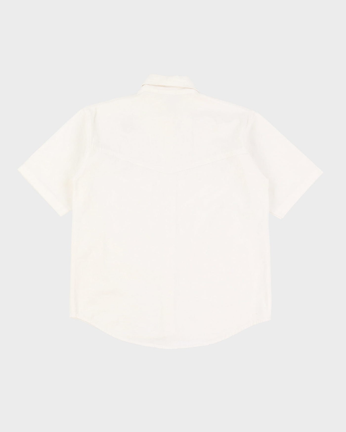 Vintage 1990s White Floral Embroidered Top - M