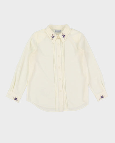 Vintage 1990s Jantzen Embroidered Blouse - S