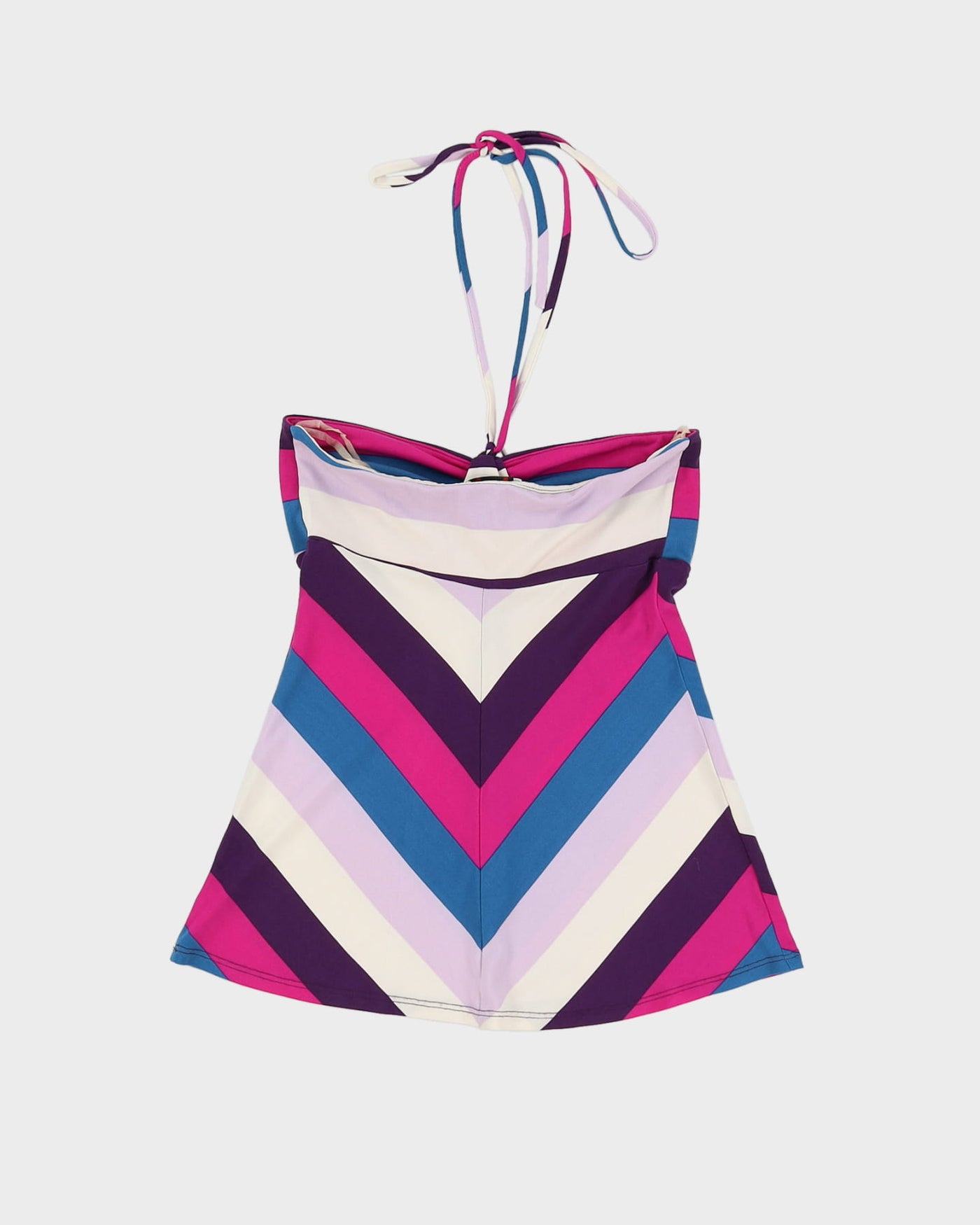 Y2K Guess Lilac Striped Tube Top - XS