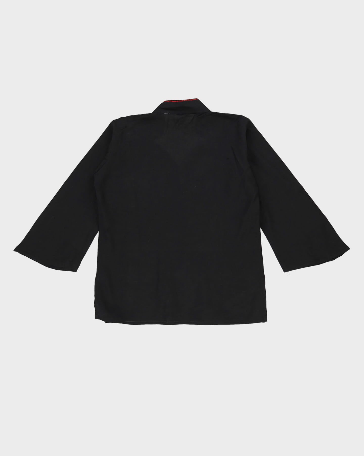 Black Embroidered Top - S