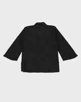 Black Embroidered Top - S