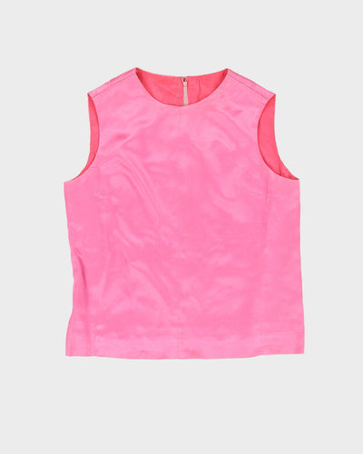 Vintage 1960s Pink Sleeveless Top - S