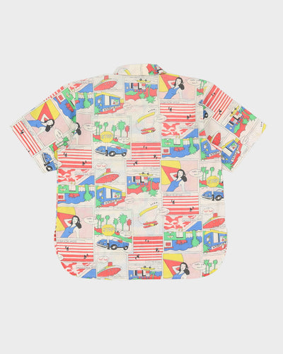 00s Animations Patterned Blouse - L