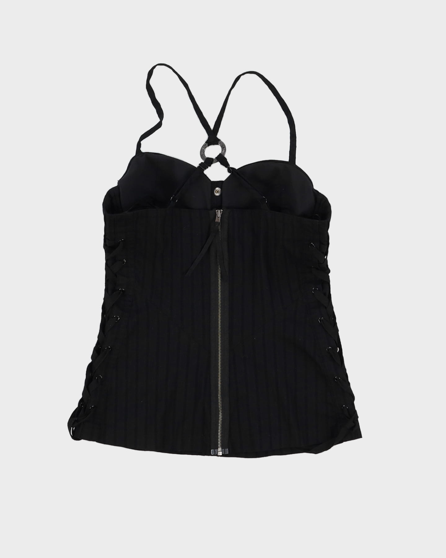 Guess Y2K Black Corset Bustier Top - XS