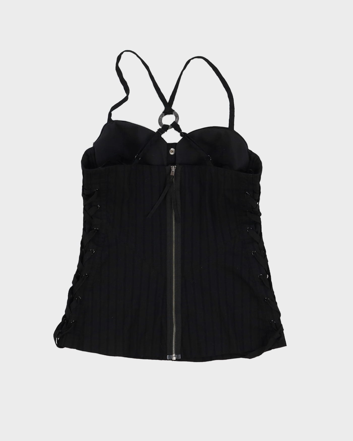 Guess Y2K Black Corset Bustier Top - XS