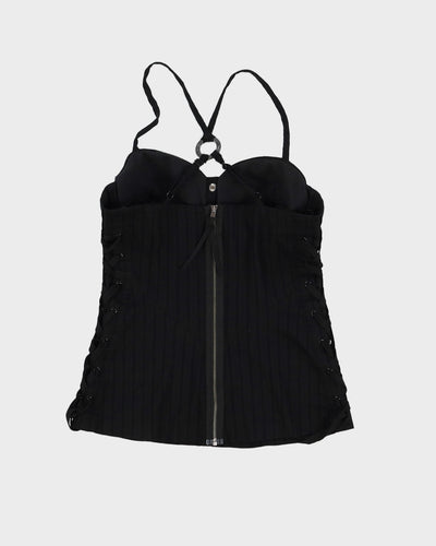 Guess Y2K Black Corset Bustier Top - XS