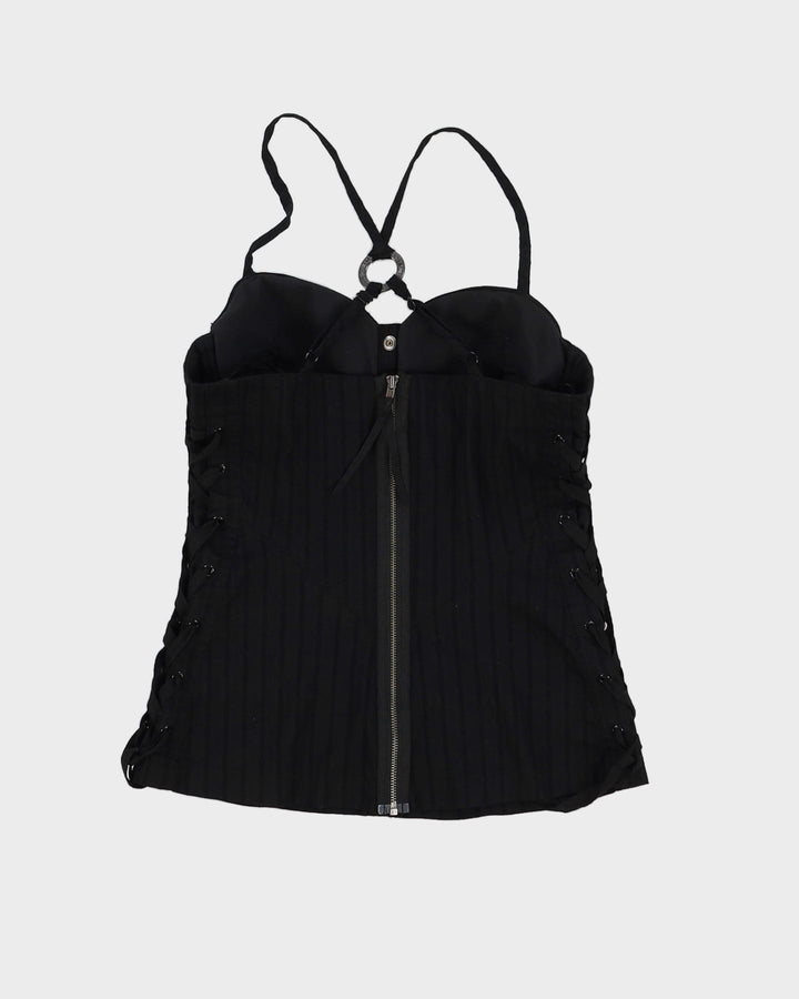 Guess Y2K Black Corset Bustier Top - XS