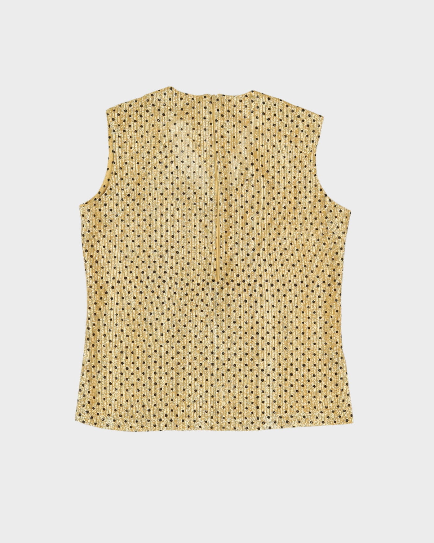 Vintage 1980s Gold Lurex Top - S