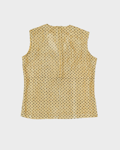 Vintage 1980s Gold Lurex Top - S