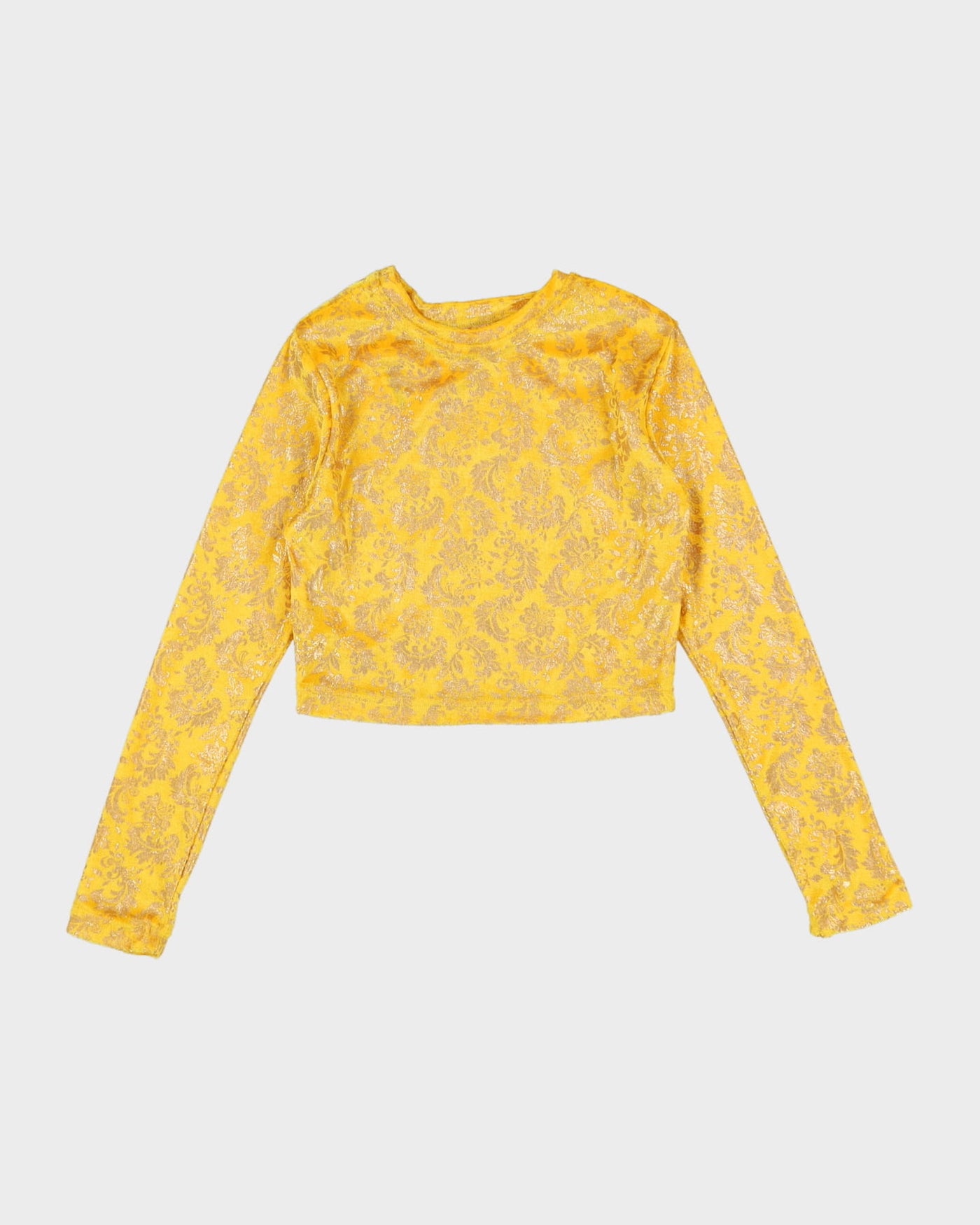 Rokit Originals Gabriela Yellow Floral Patterned Top - XS