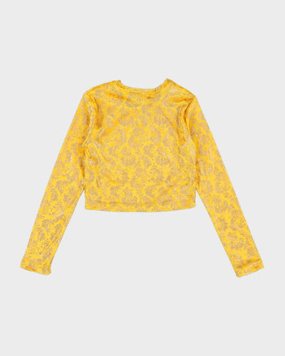 Rokit Originals Gabriela Yellow Floral Patterned Top - XS