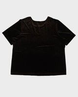 Y2K Leopard Print Velvet Top - XL