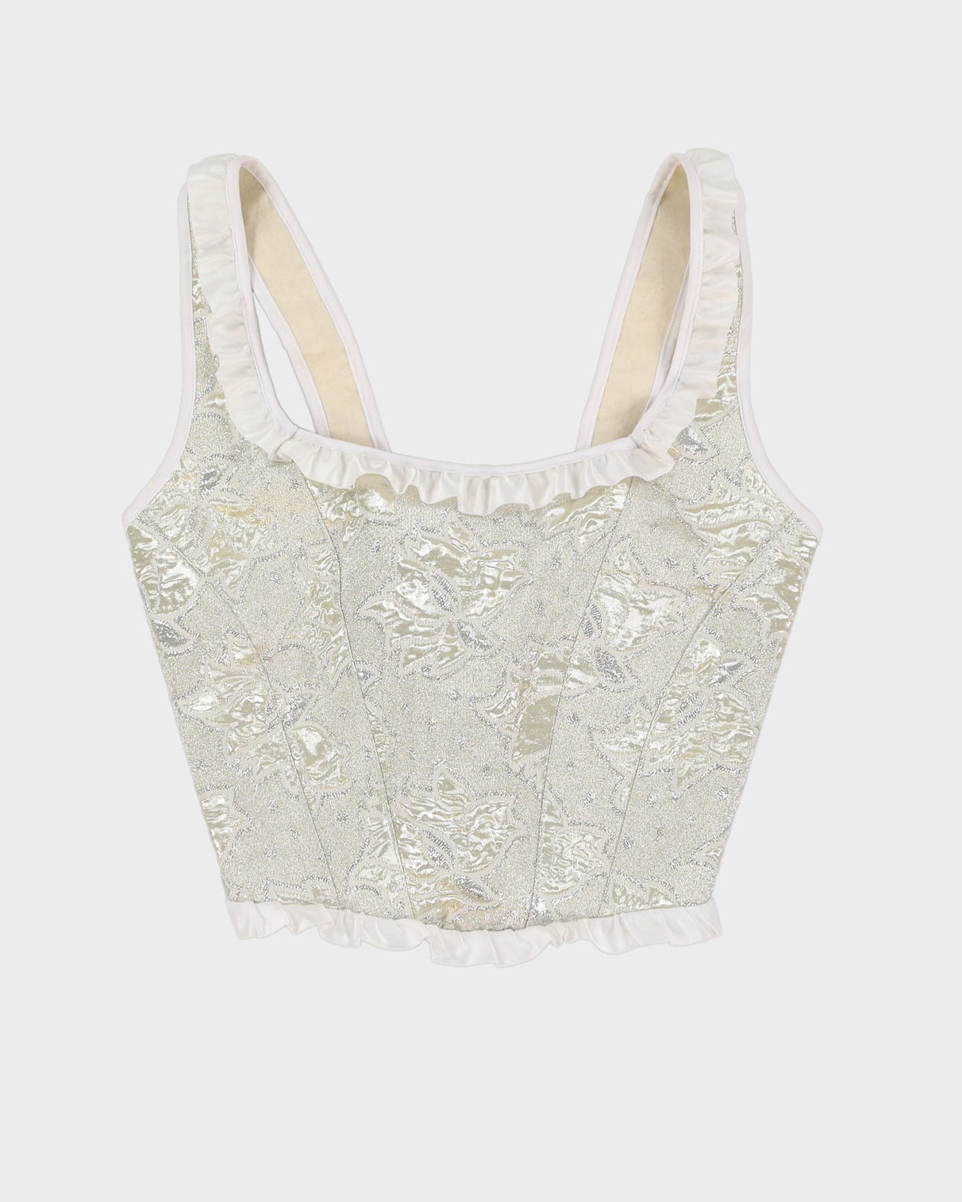 Rokit Originals Keva Shiny Floral Patterned Corset - S/M