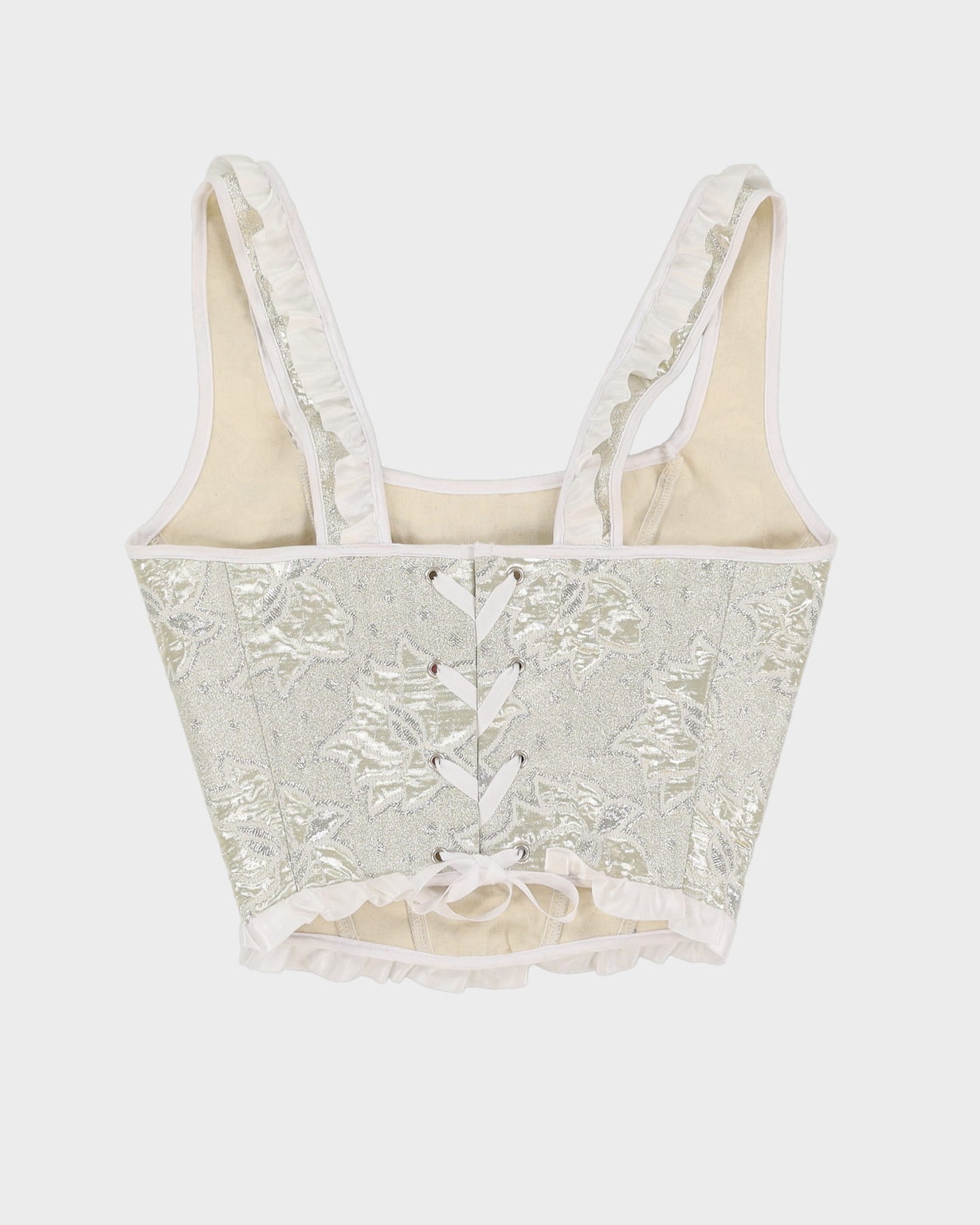 Rokit Originals Keva Shiny Floral Patterned Corset - S/M