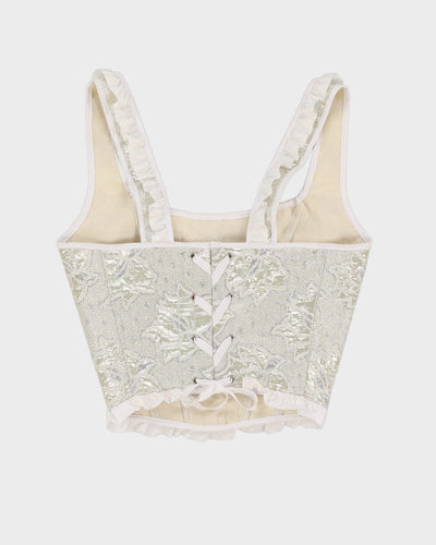 Rokit Originals Keva Shiny Floral Patterned Corset - S/M