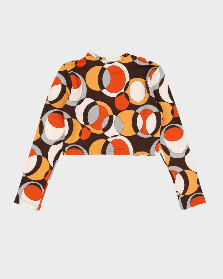 Rokit Originals Gabriela Brown / Orange Top - L