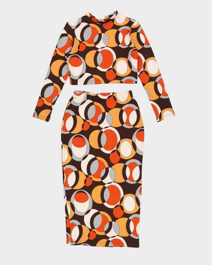 Rokit Originals Gabriela Brown / Orange Top - L