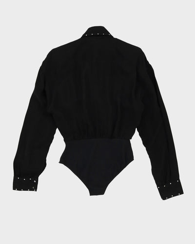 Suzy Creamcheese Black Sequinned Bodice - S