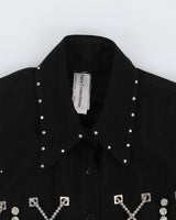 Suzy Creamcheese Black Sequinned Bodice - S