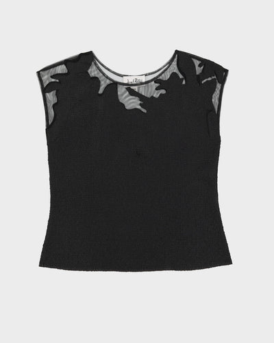 Joseph Ribkoff Black Sleeveless Top - S