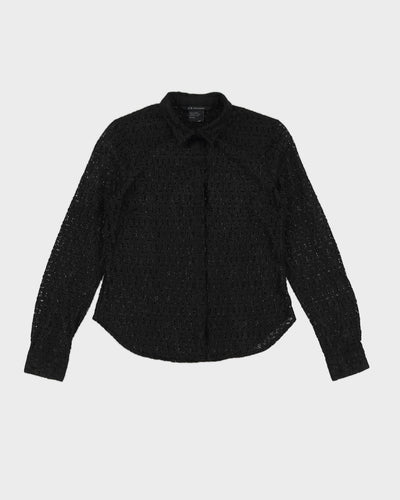 Armani Exchange Black Lace Blouse - XS