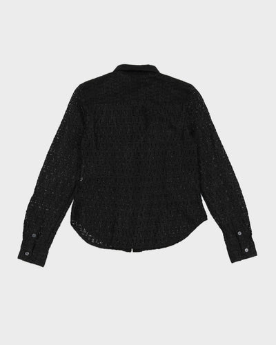 Armani Exchange Black Lace Blouse - XS
