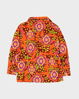 Vintage 1970s Orange Patterned Top - M