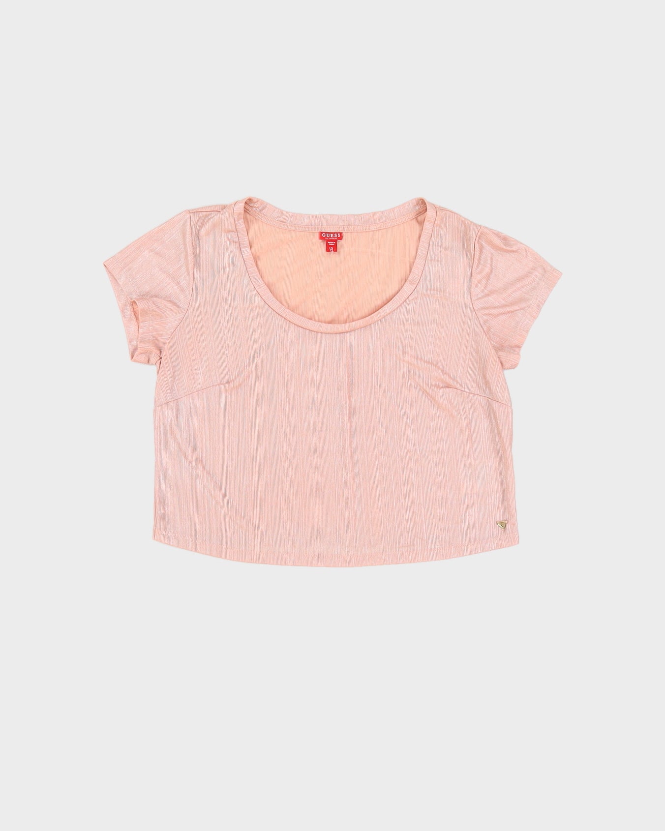 Y2K Guess Pink Short Sleeve Top - S