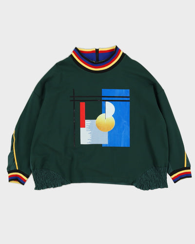 BB.GG Green Oversized Long Sleeve Blouse - L