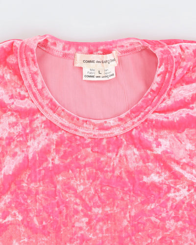 Comme des Garcons Pink Velvet Top - S